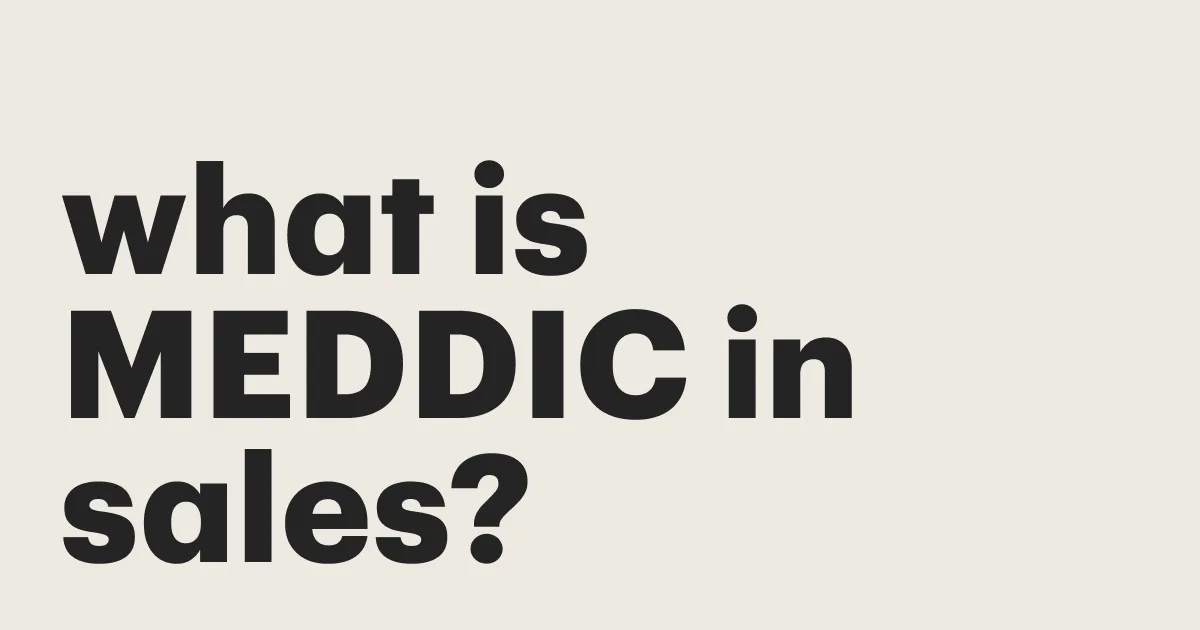 Featured: What is MEDDIC in sales?