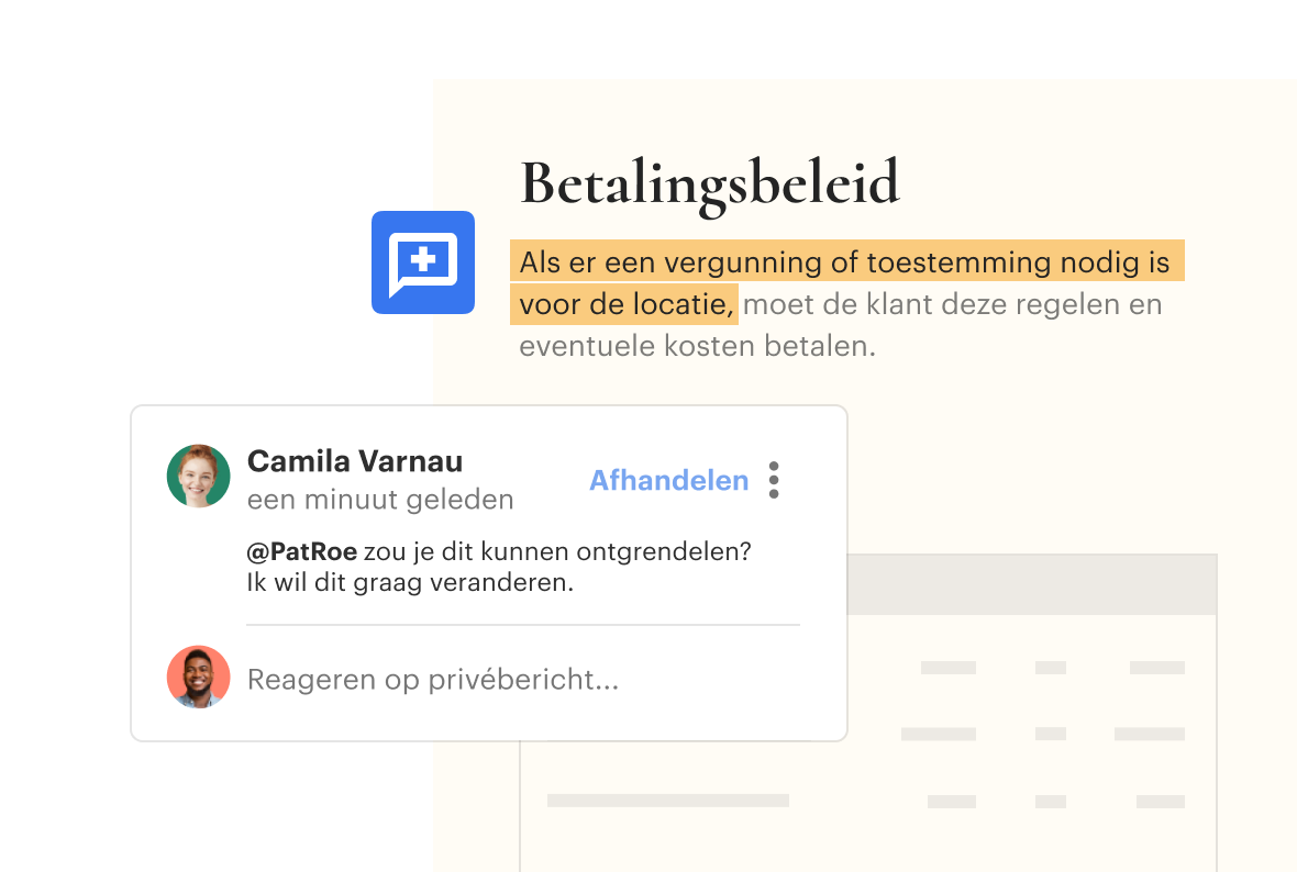 Collaborative Workspace Comments
