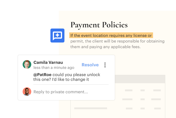 Collaborative Workspace Comments