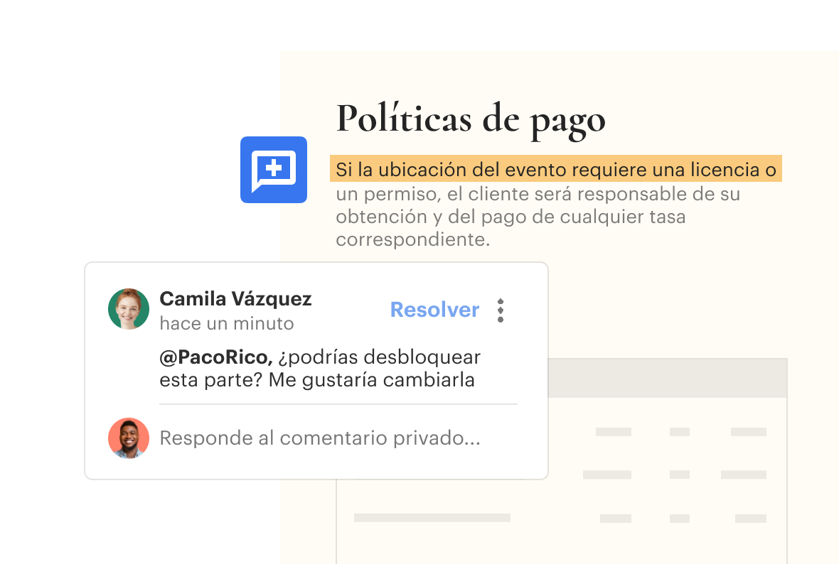 Collaborative Workspace Comments
