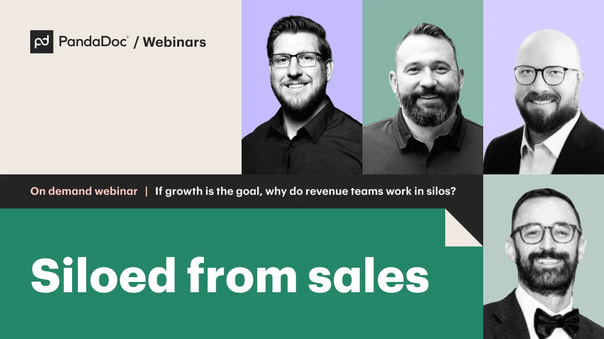 Siloed from Sales: Break team barriers to form a kick-ass revenue engine - PandaDoc
