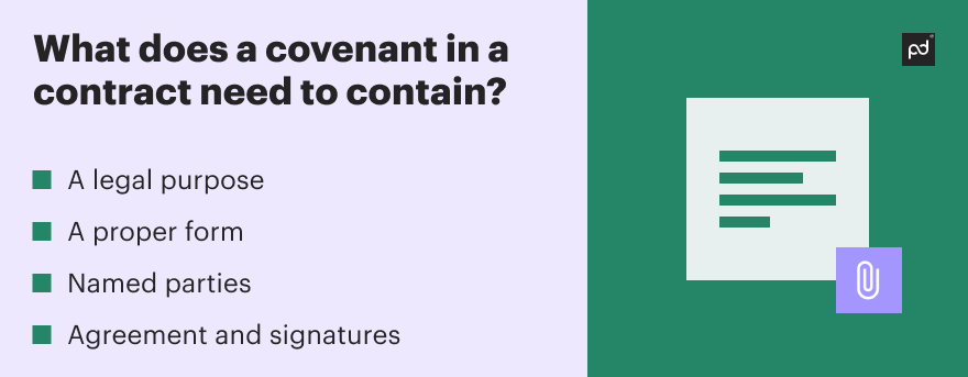 Image from How to write covenants in a contract: a simple guide to definition, examples, and types