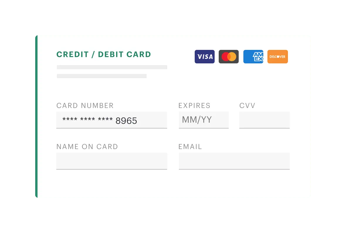 Payments Card
