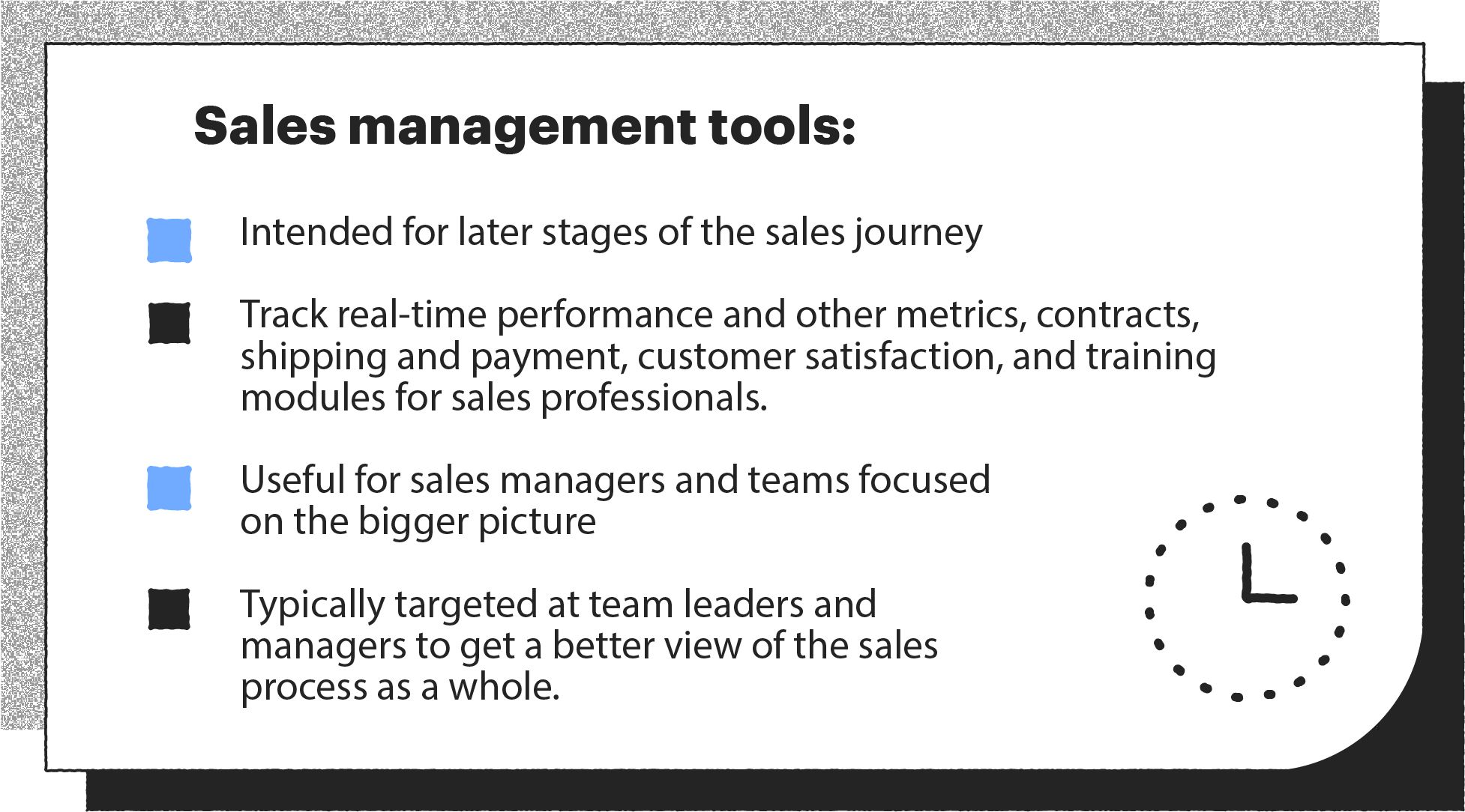 Sales management tools