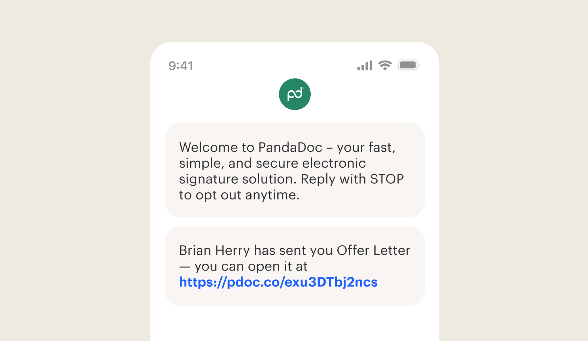 Image from Send documents via text (SMS)