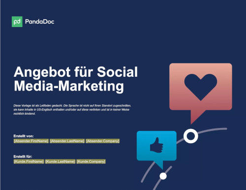 Kostenvoranschlag für Social-Media-Marketing