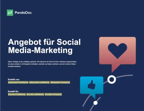 Kostenvoranschlag für Social-Media-Marketing