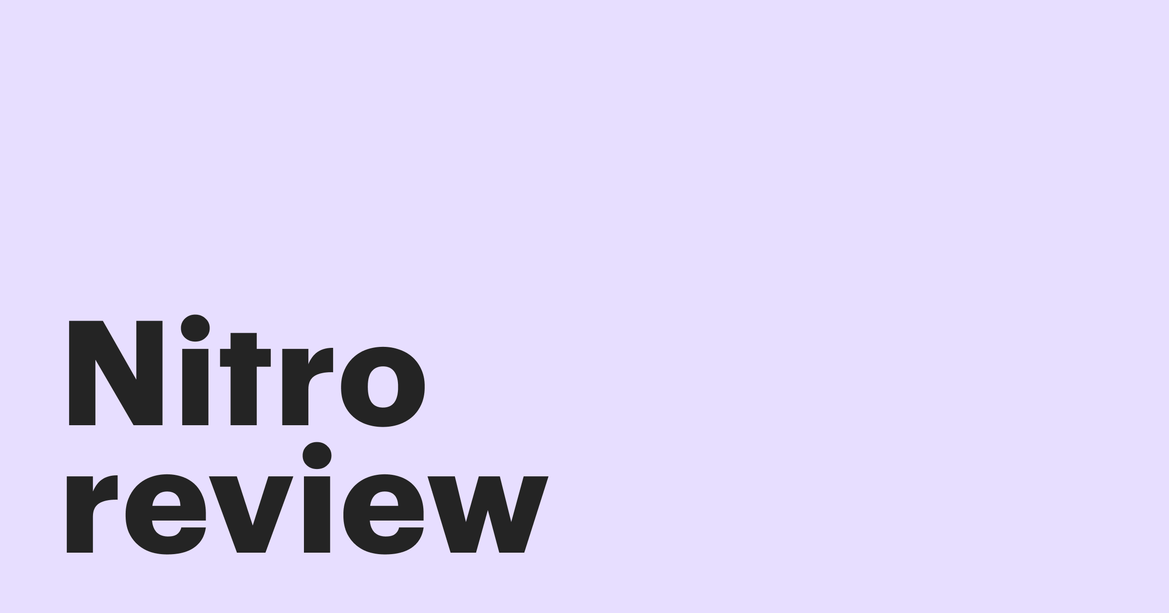 Featured: Is Nitro Pro the right solution for you?