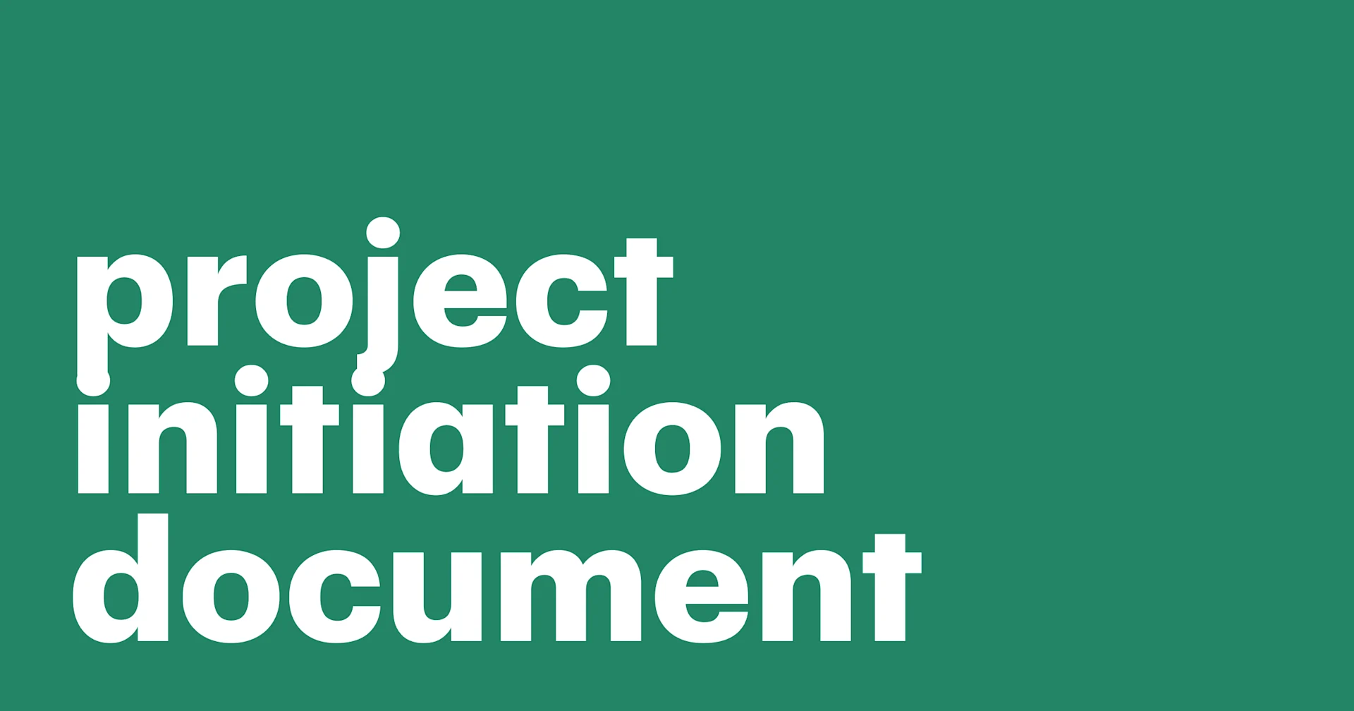 Featured: Project Initiation Document (PID) guide with examples and template