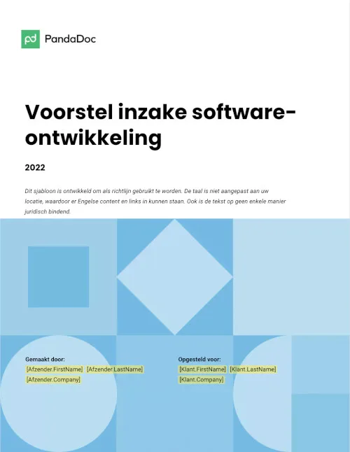 Voorstel voor softwareontwikkeling