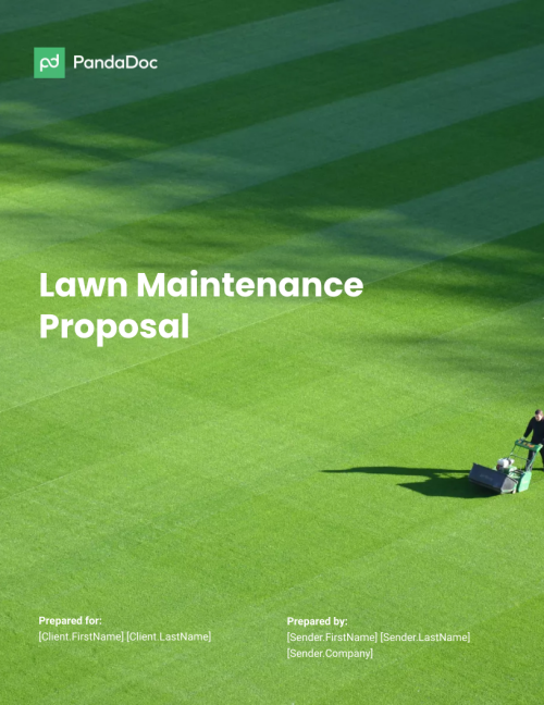 Lawn Maintenance Proposal Template
