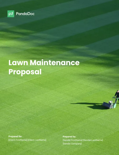 Lawn Maintenance Proposal Template
