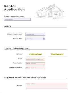Rental Application Form