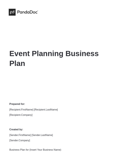 Event Planning Business Plan