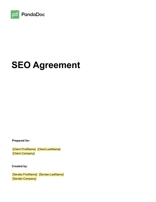 SEO Agreement Template