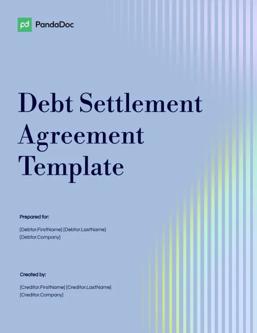 Debt Settlement Agreement Template