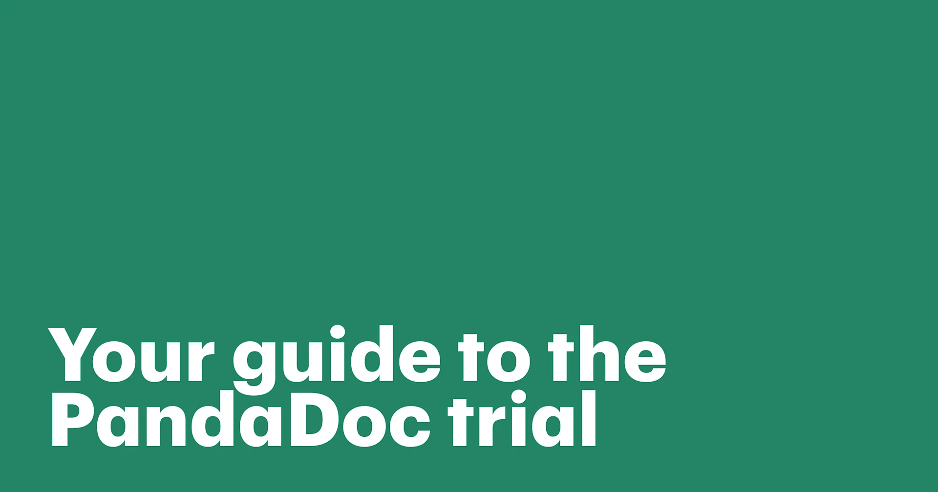 Featured: Your guide to the PandaDoc 14-day trial: What's included and how to start
