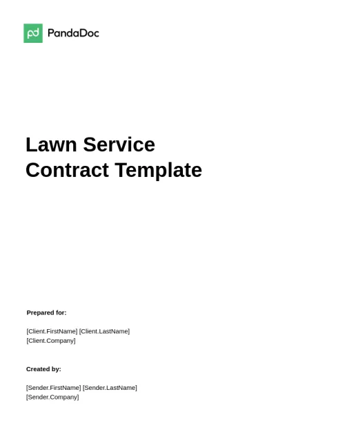 Lawn Service Contract Template