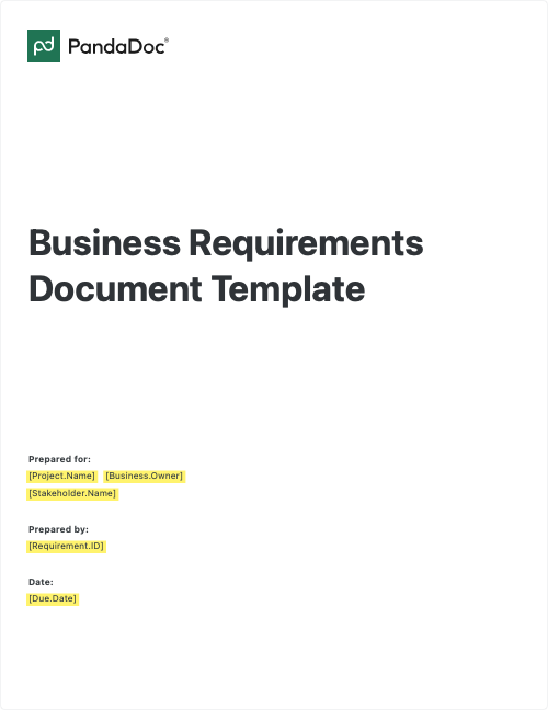 Business Requirements Document Template