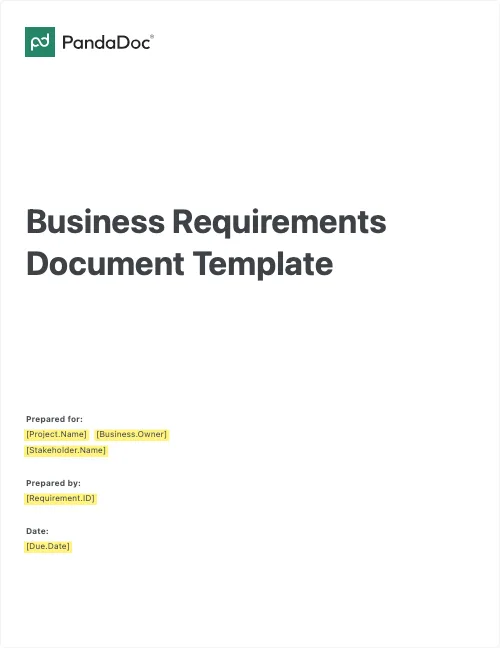 Business Requirements Document Template