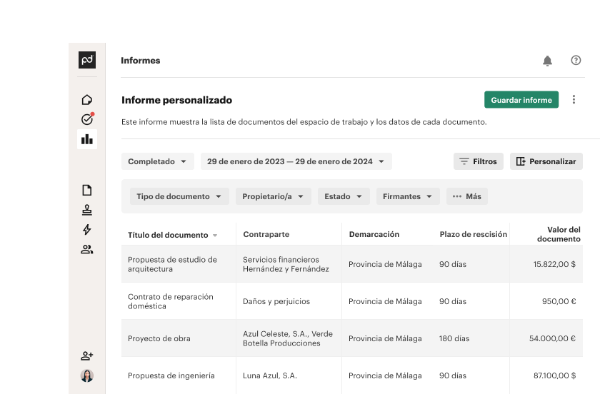 Conoce en qué punto se encuentran tus contratos y toma las medidas oportunas