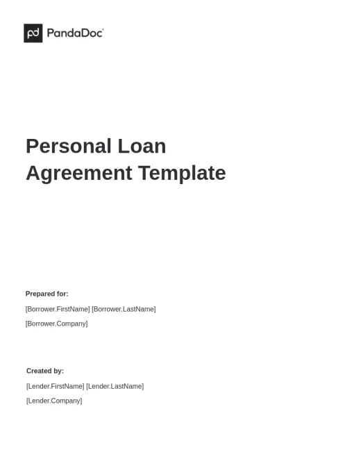 Personal Loan Agreement Template