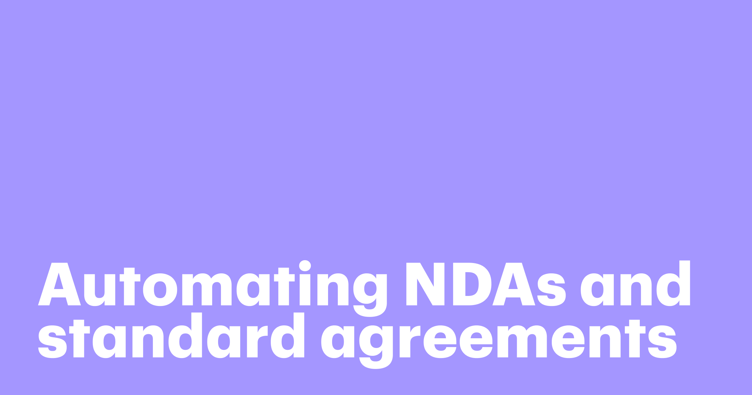 Featured: Automating NDAs and standard agreements with public API links