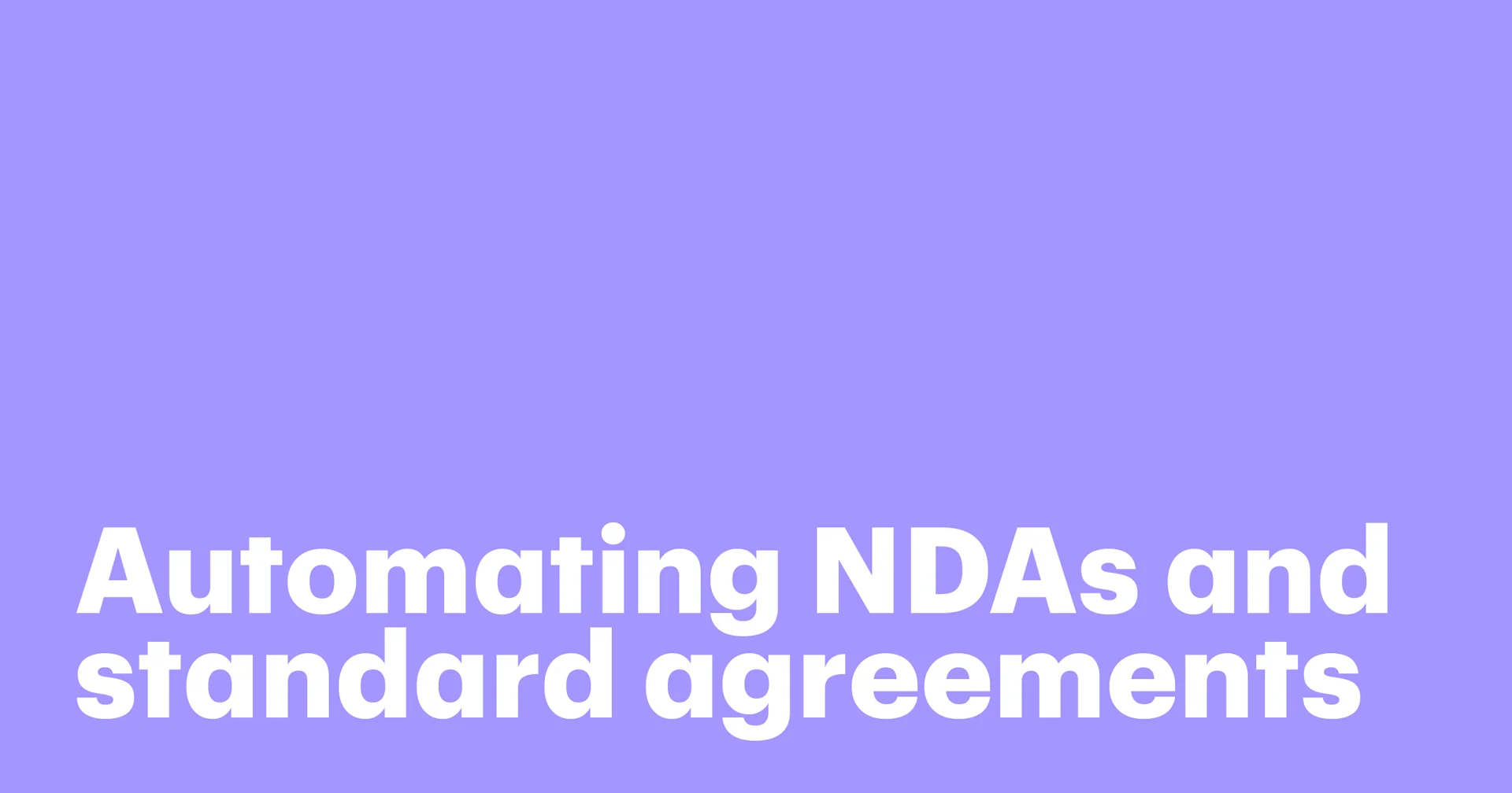 Featured: Automating NDAs and standard agreements with public API links