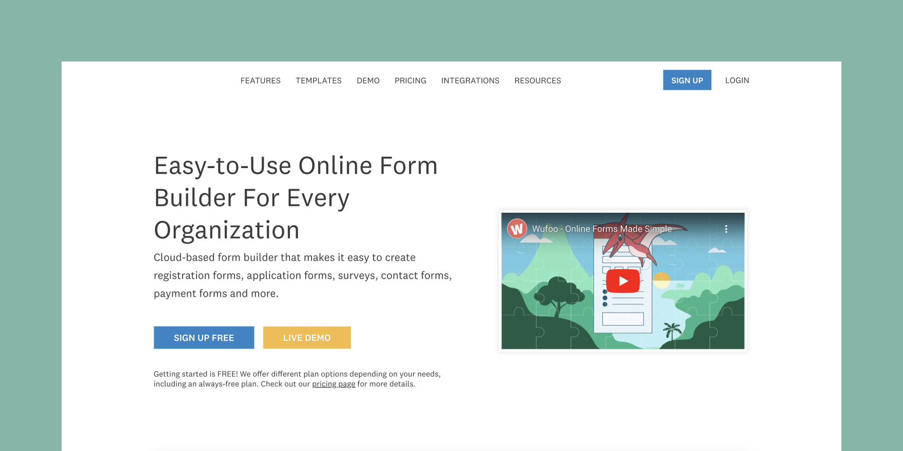 Wufoo: Easy-to-use online form builder for every organization