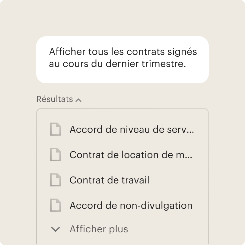 Recherche améliorée