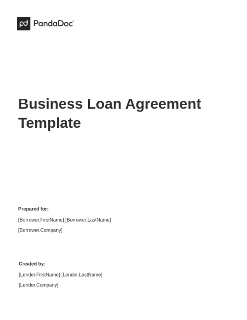Business Loan Agreement Template
