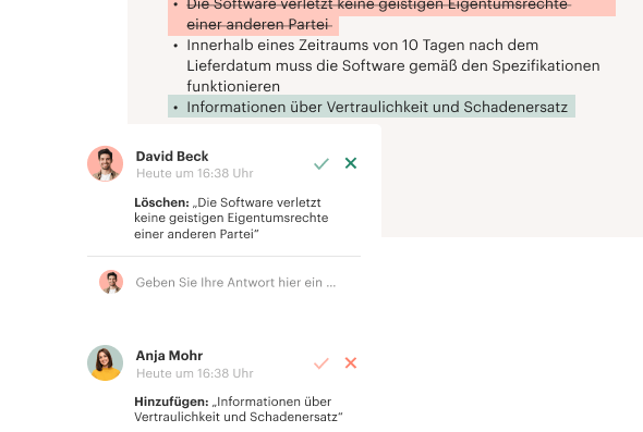 Comments DE