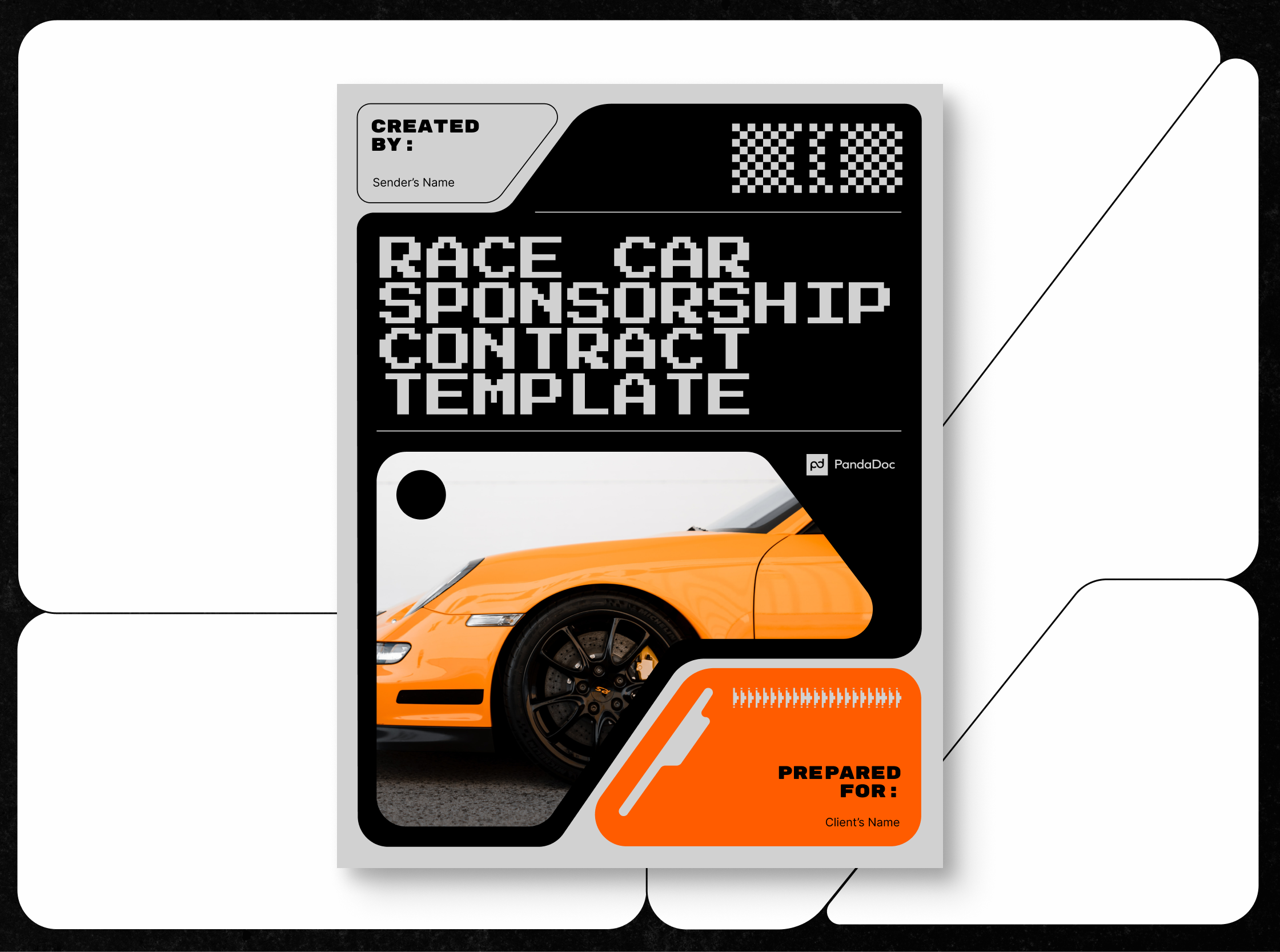 Race Car Sponsorship Contract PandaDoc
