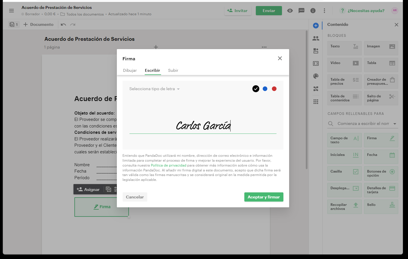 Image from Cómo insertar una firma en Word