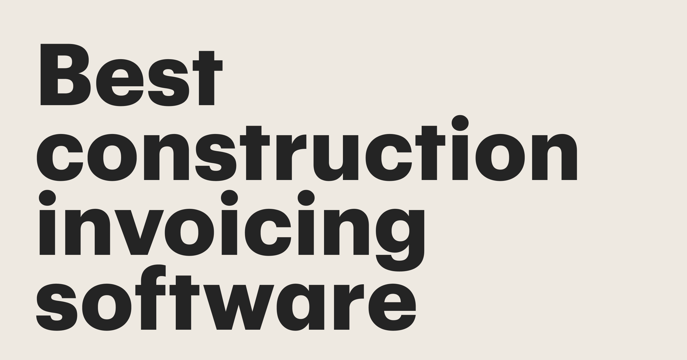 Featured: Best construction invoicing software