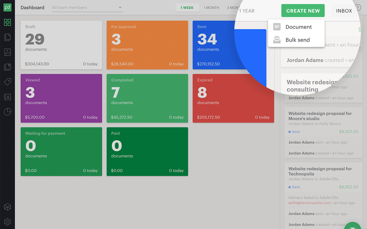 Image from February release - Streamline your sales workflow with bulk send and more