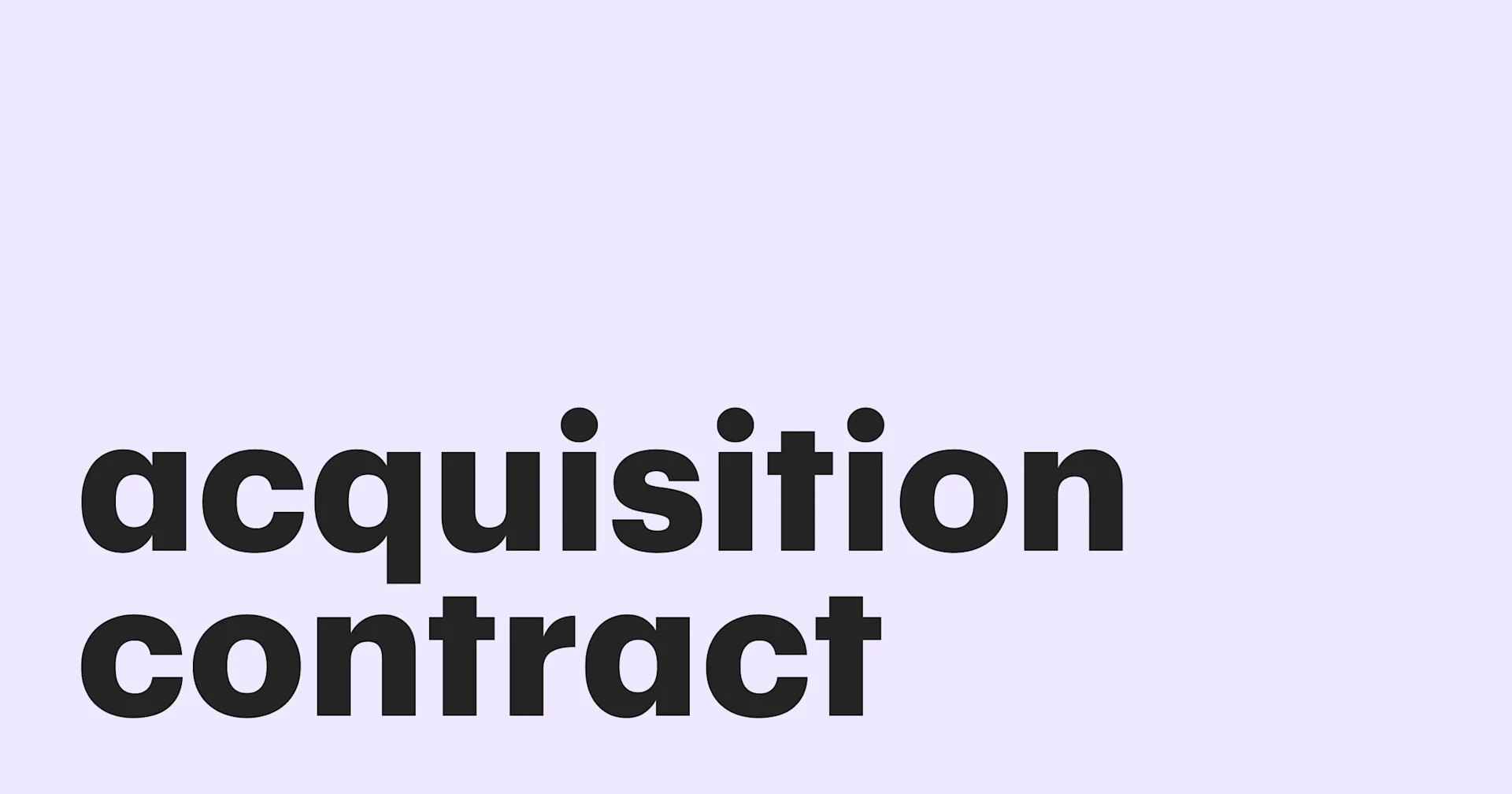 Featured: How to navigate acquisition contracts