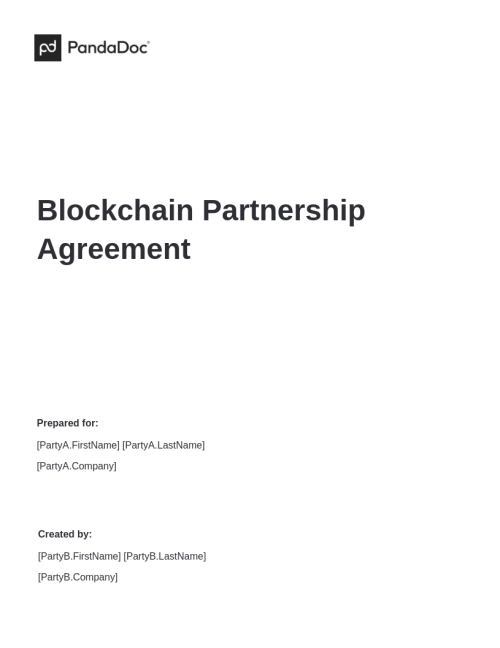 Blockchain Partnership Agreement