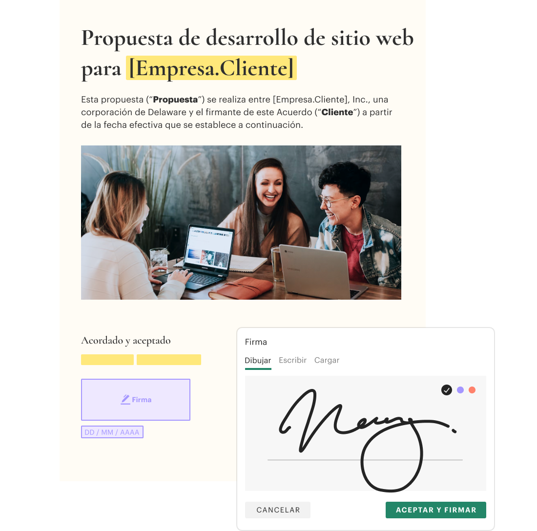 Fast, secure, and legally binding electronic signatures