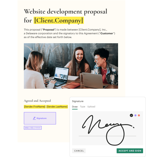 Fast, secure, and legally binding electronic signatures