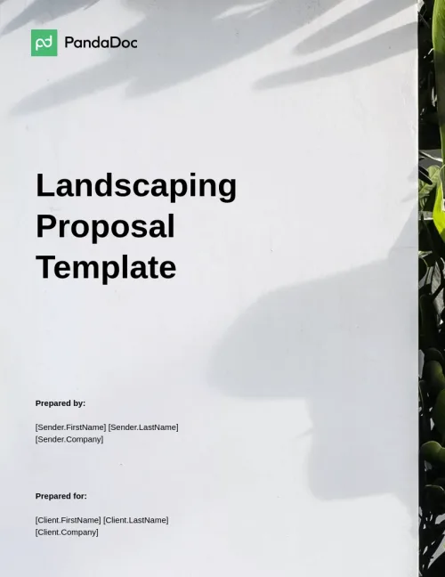Landscaping Proposal Template