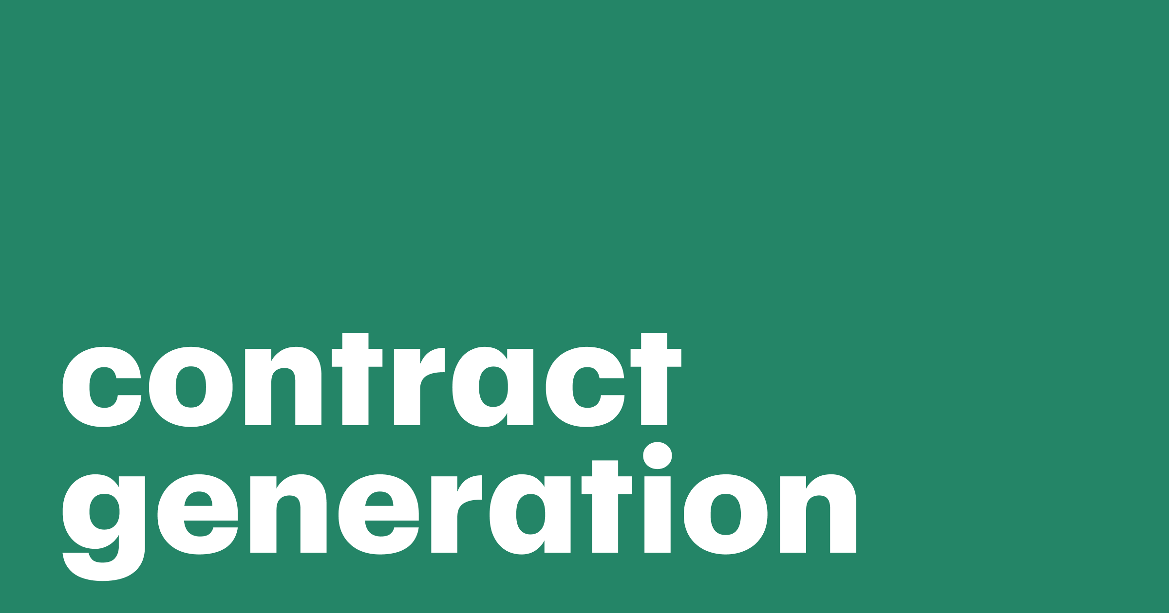 Featured: Contract generation: Crafting custom agreements for business success