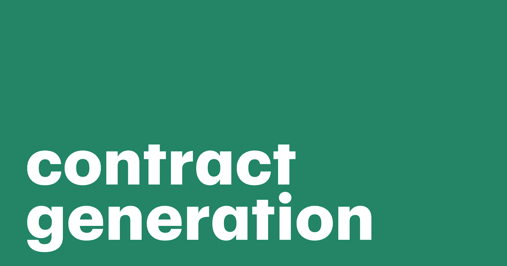 Featured: Contract generation: Crafting custom agreements for business success