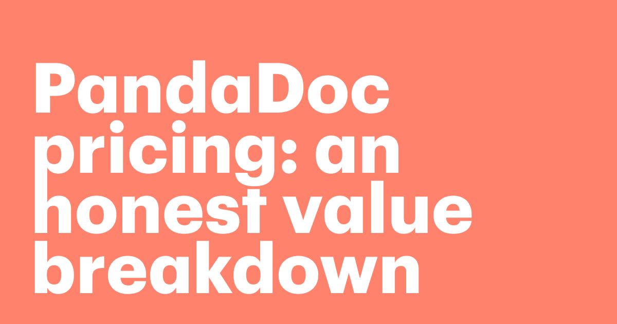 PandaDoc pricing value breakdown