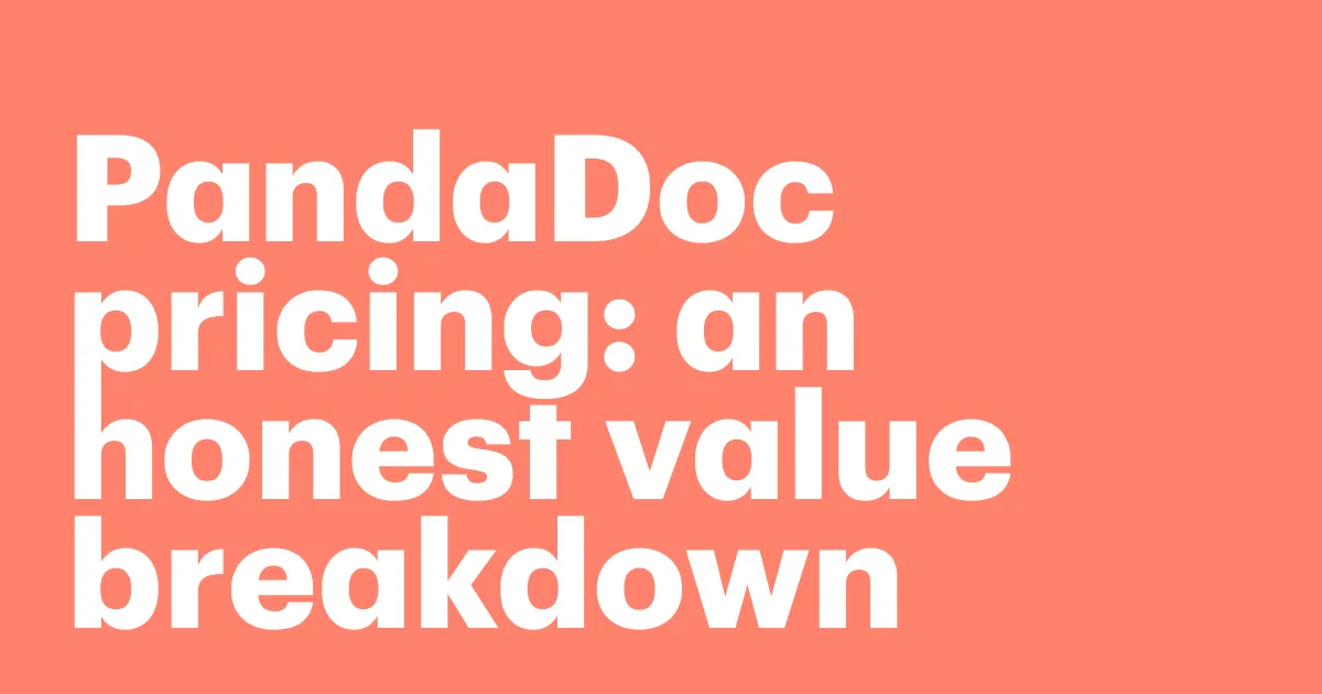 PandaDoc pricing value breakdown