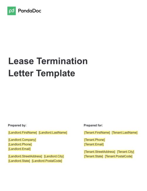 Lease Termination Letter