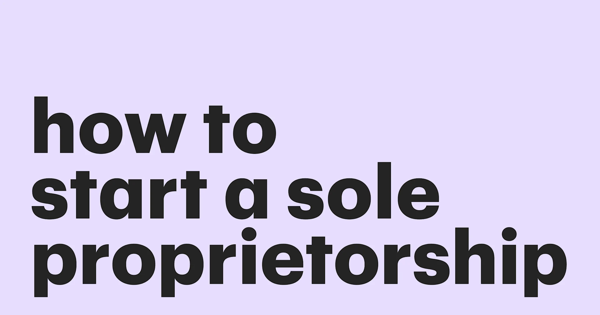 Featured: How to establish a sole proprietorship