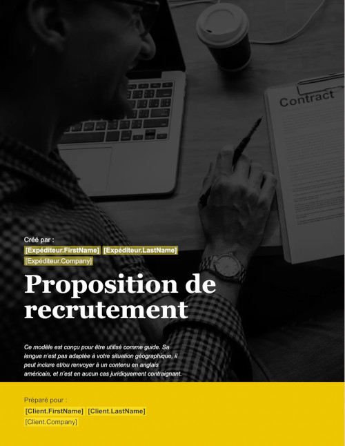 Proposition de recrutement