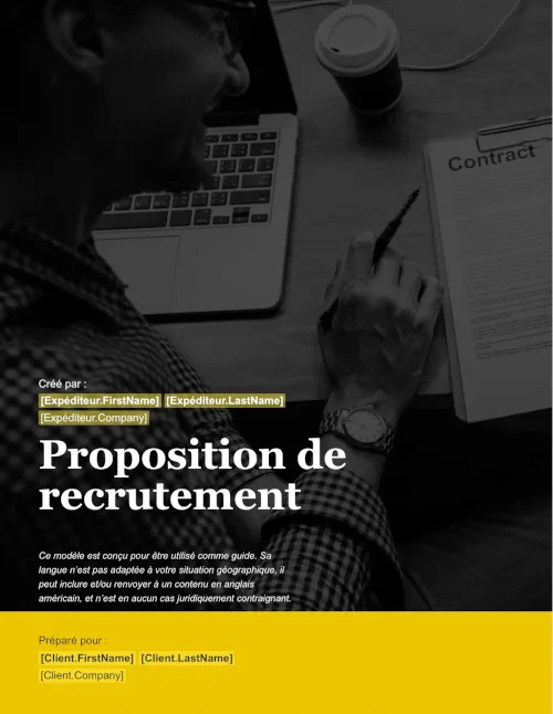 Proposition de recrutement