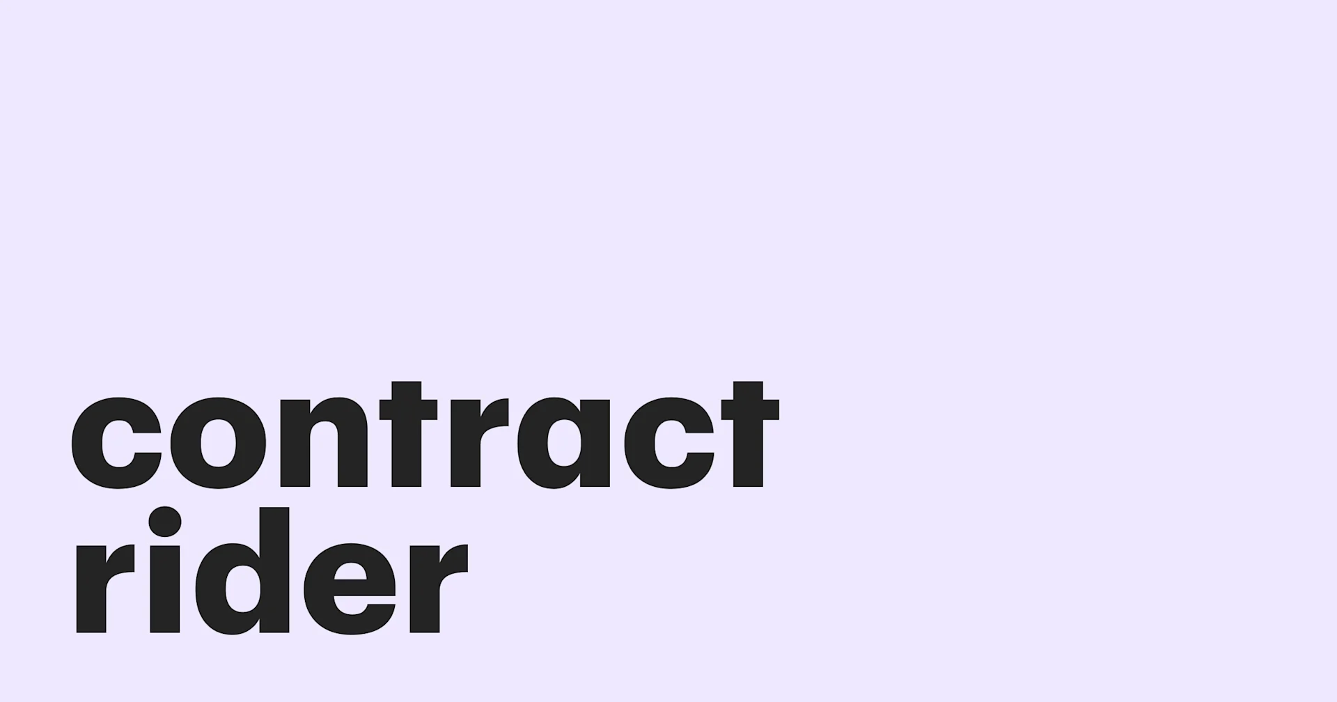 Featured: Contract riders: Definition, use cases, and examples